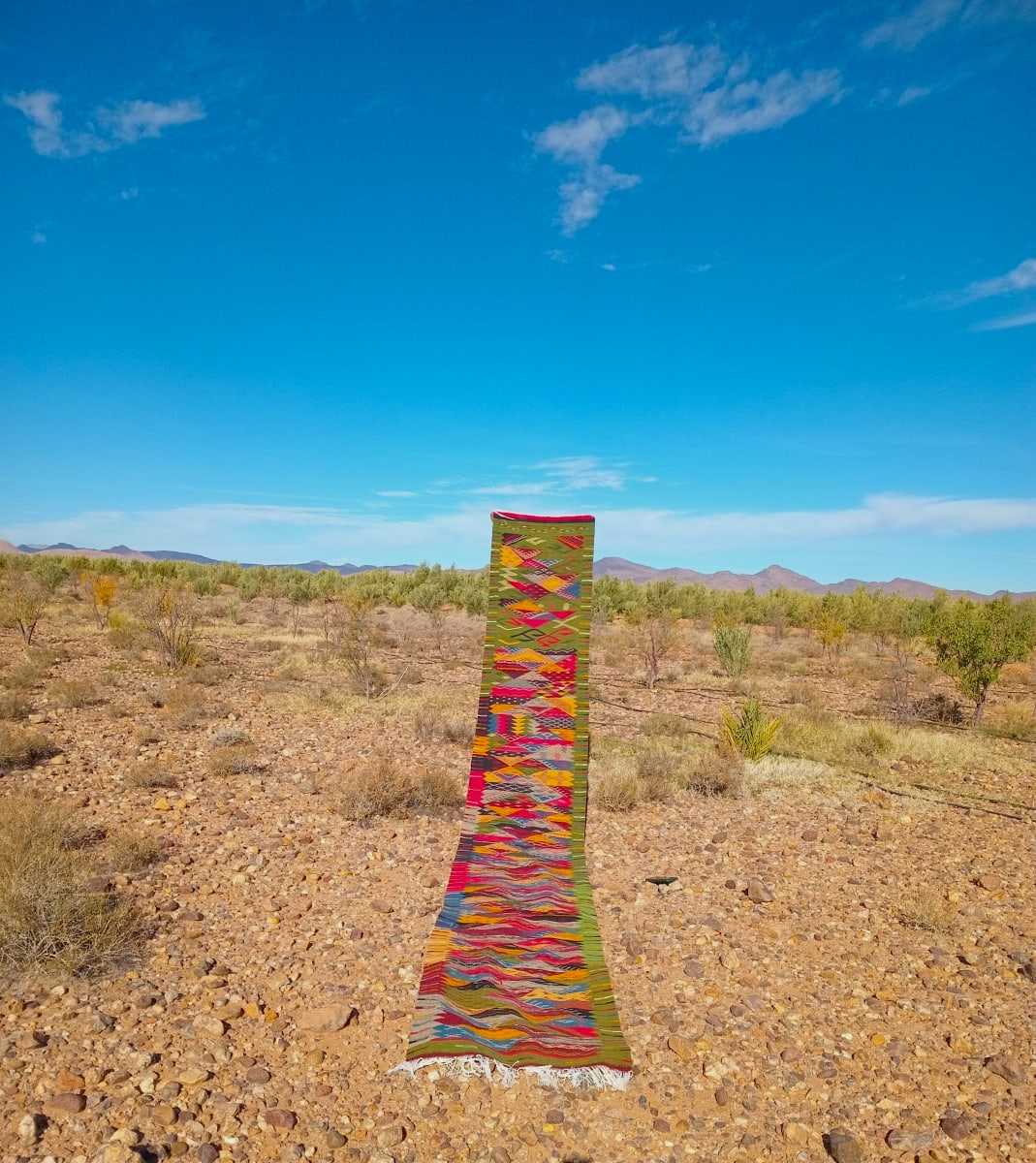 Handmade Moroccan Flatweave Rug