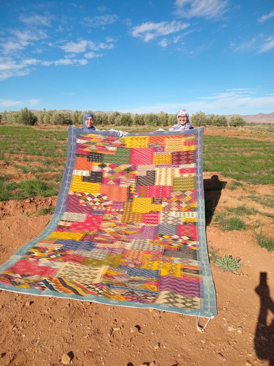 Handmade Moroccan Flatweave Rug