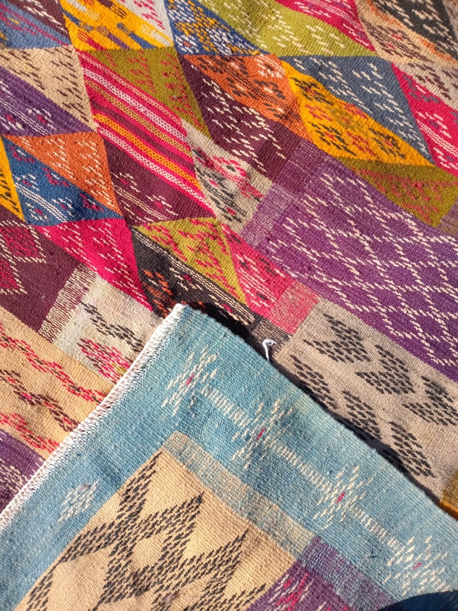 Handmade Moroccan Flatweave Rug