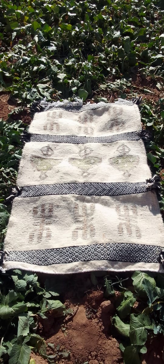  Beni Ourain Rug Wool  and Thread Colored Morocco
