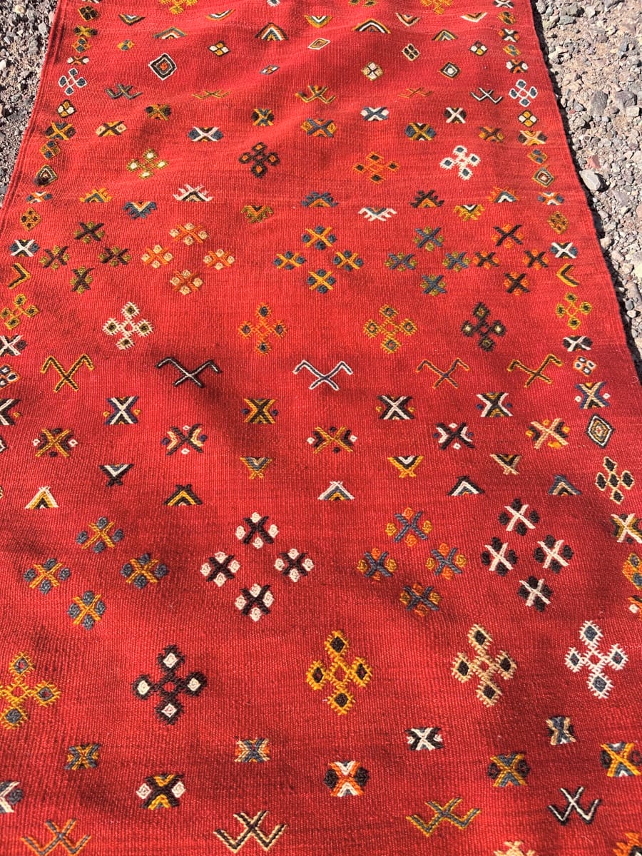 Handmade Moroccan Flatweave Rug