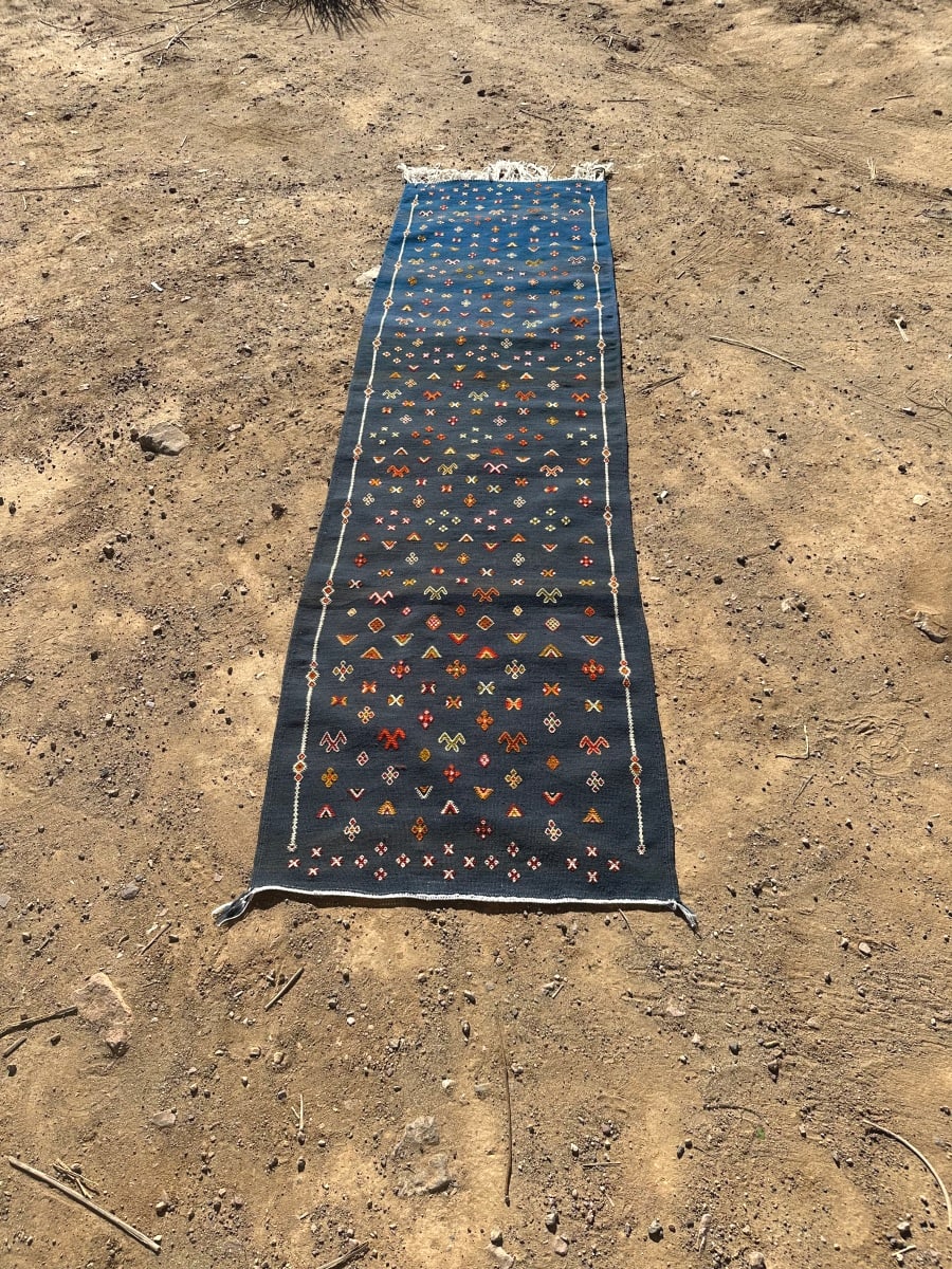 Handmade Moroccan Flatweave Rug