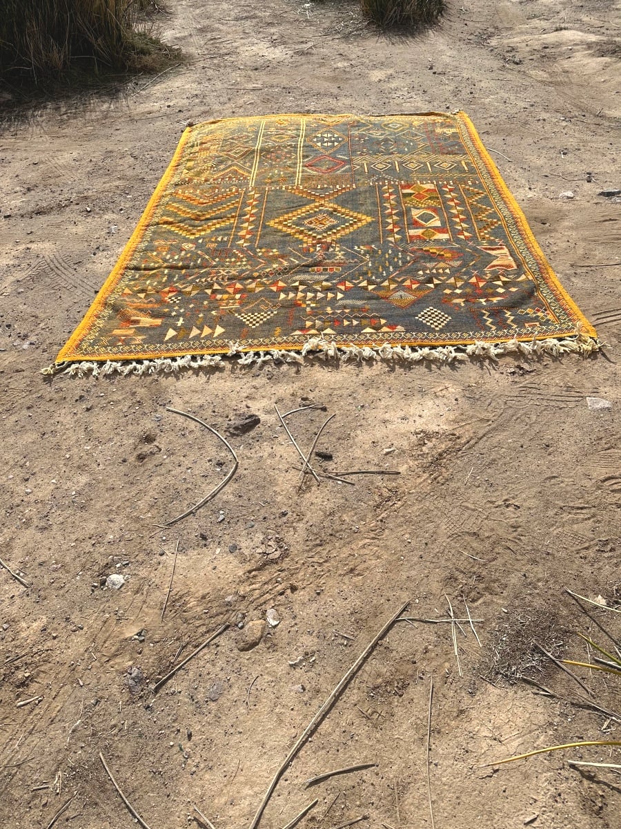 Handmade Moroccan Flatweave Rug