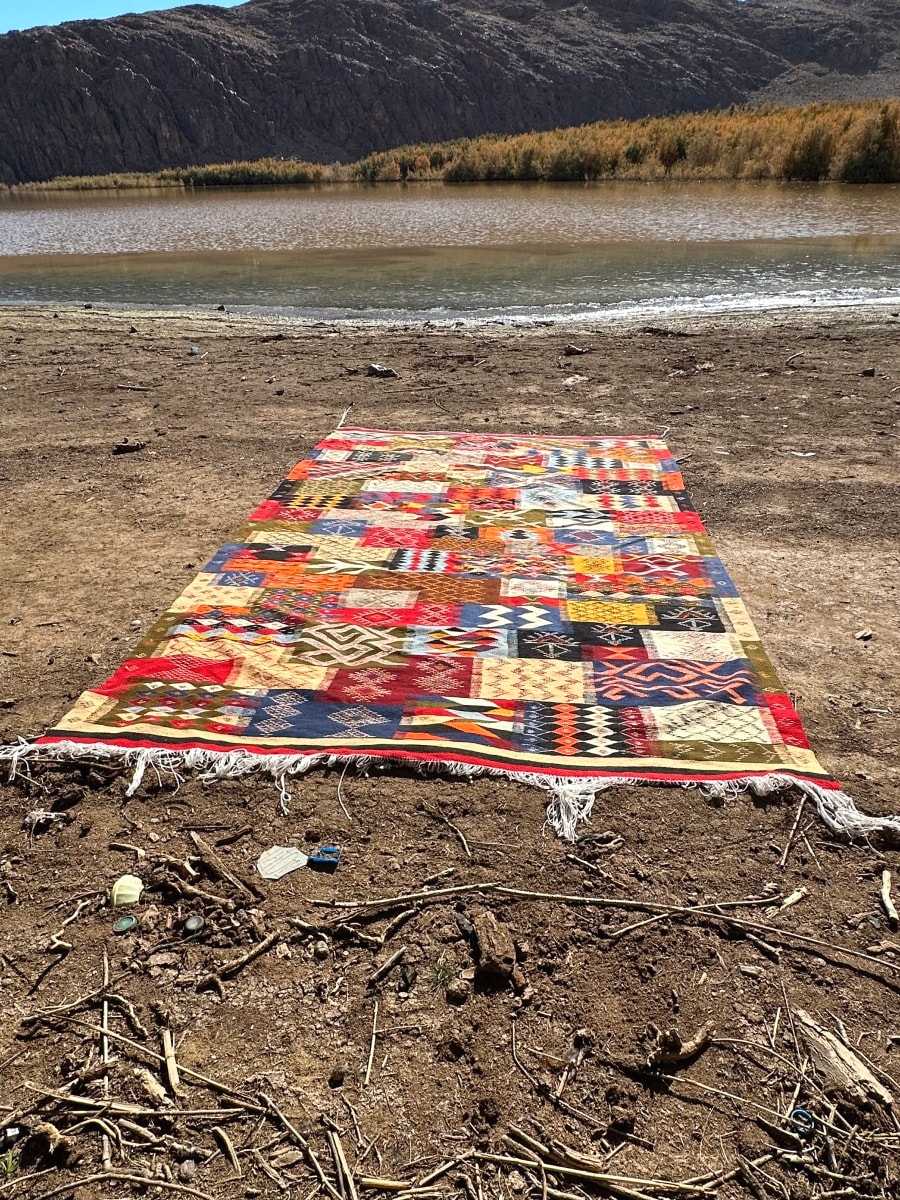 Handmade Moroccan Flatweave Rug