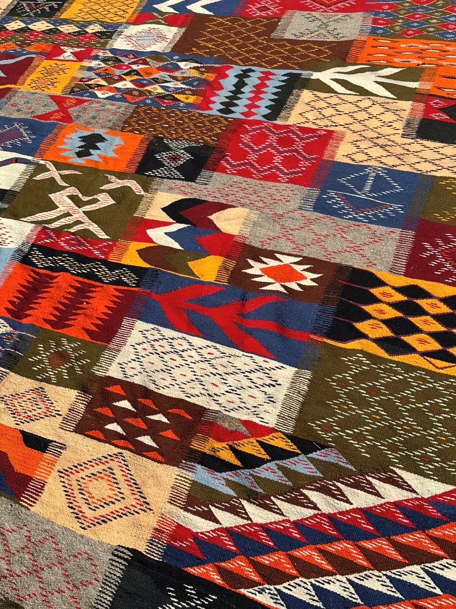 Handmade Moroccan Flatweave Rug