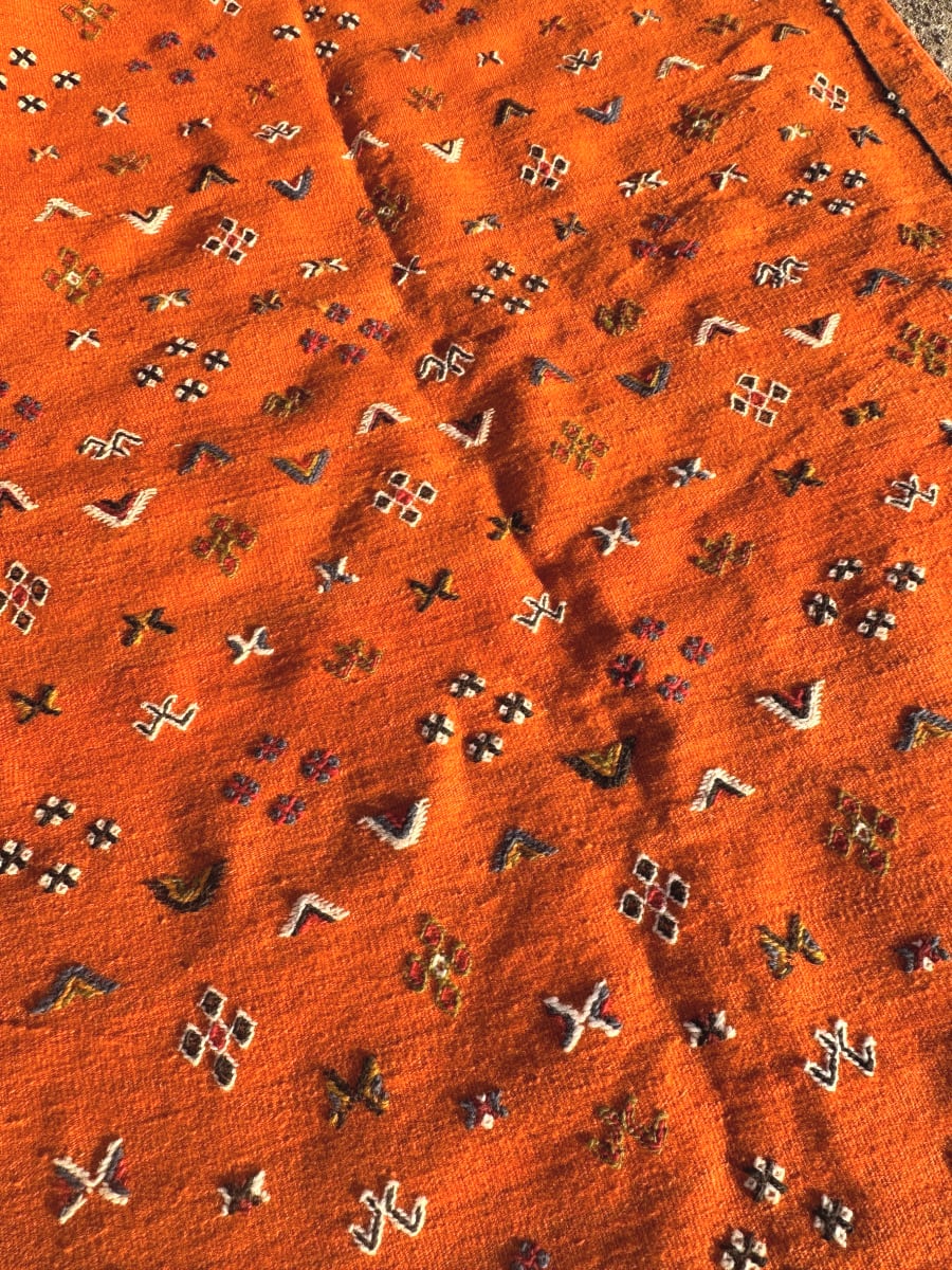 Handmade Moroccan Flatweave Rug