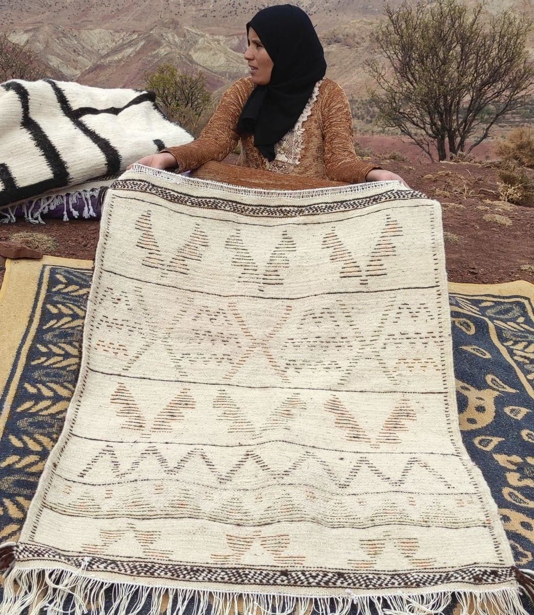  Azilal Rug Wool Colored Morocco
