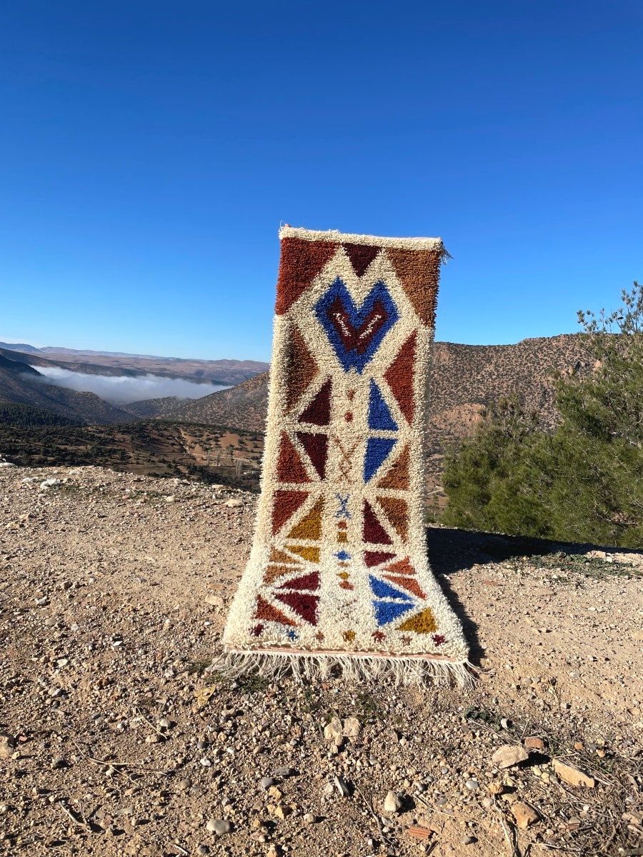  Marmoucha Rug Wool Warp and Wool Colored Morocco