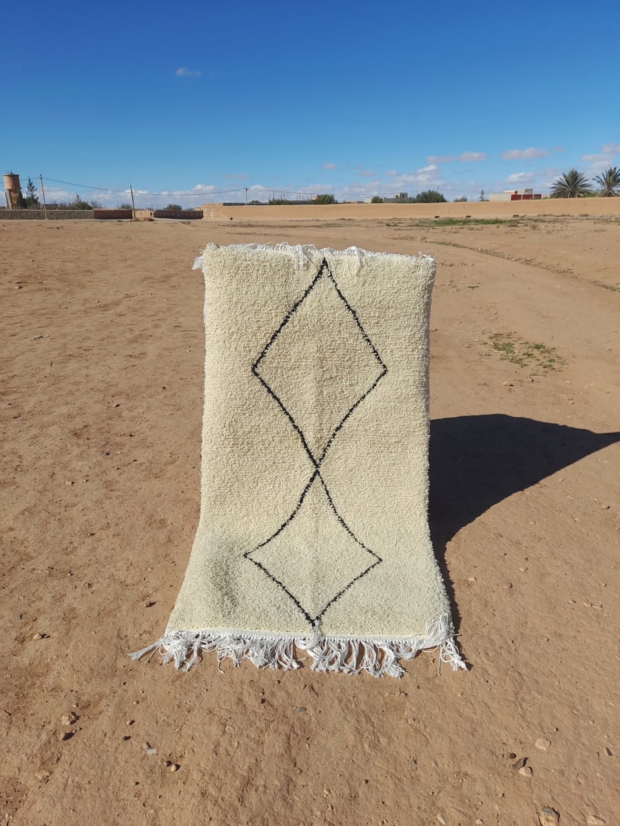  Rug   and  Black, White Morocco