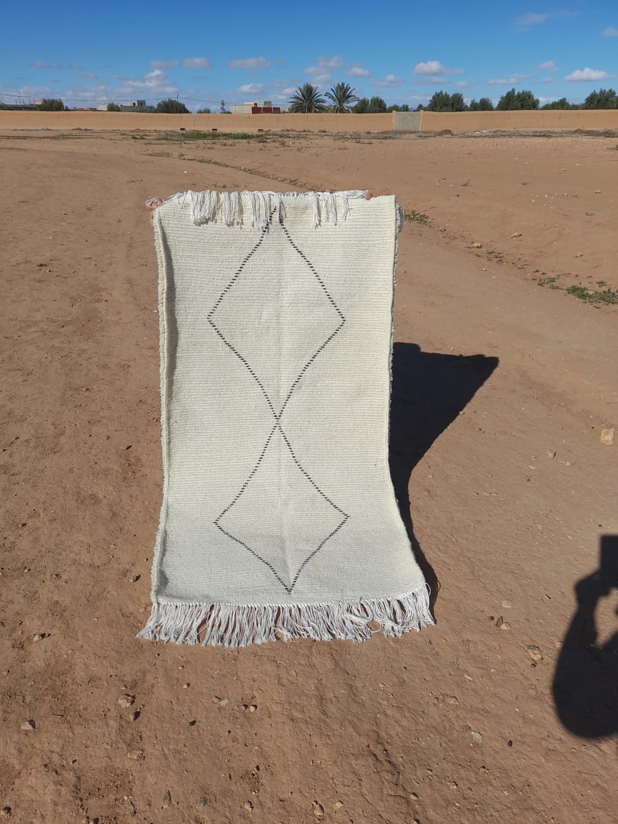  Rug   and  Black, White Morocco