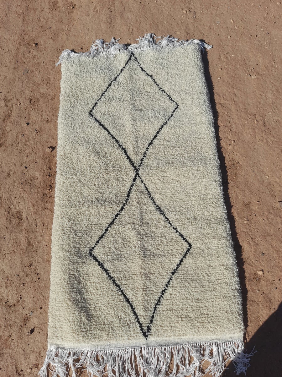  Rug   and  Black, White Morocco