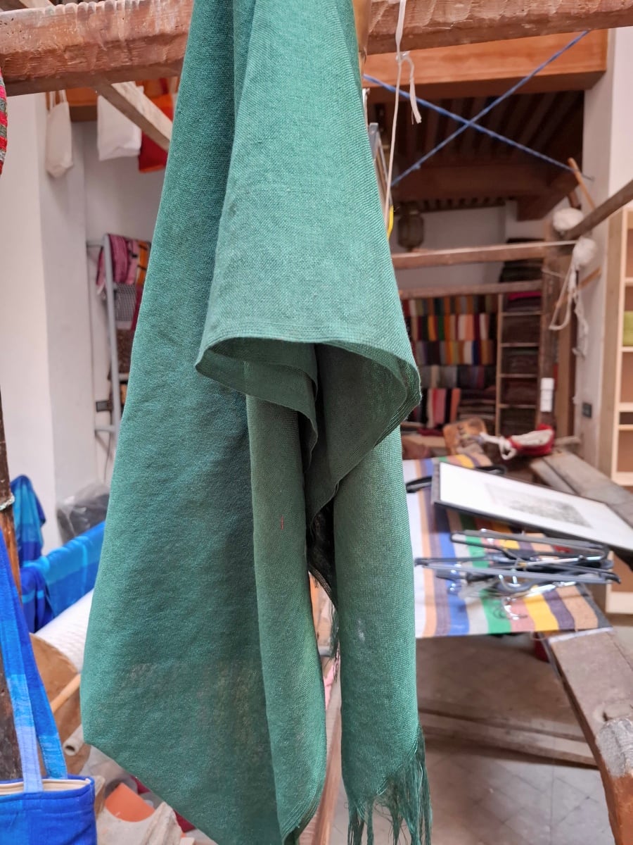  Scarf Sabra and  polyster Green Morocco
