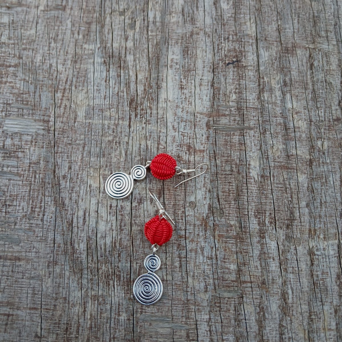 Button Dangle Earrings