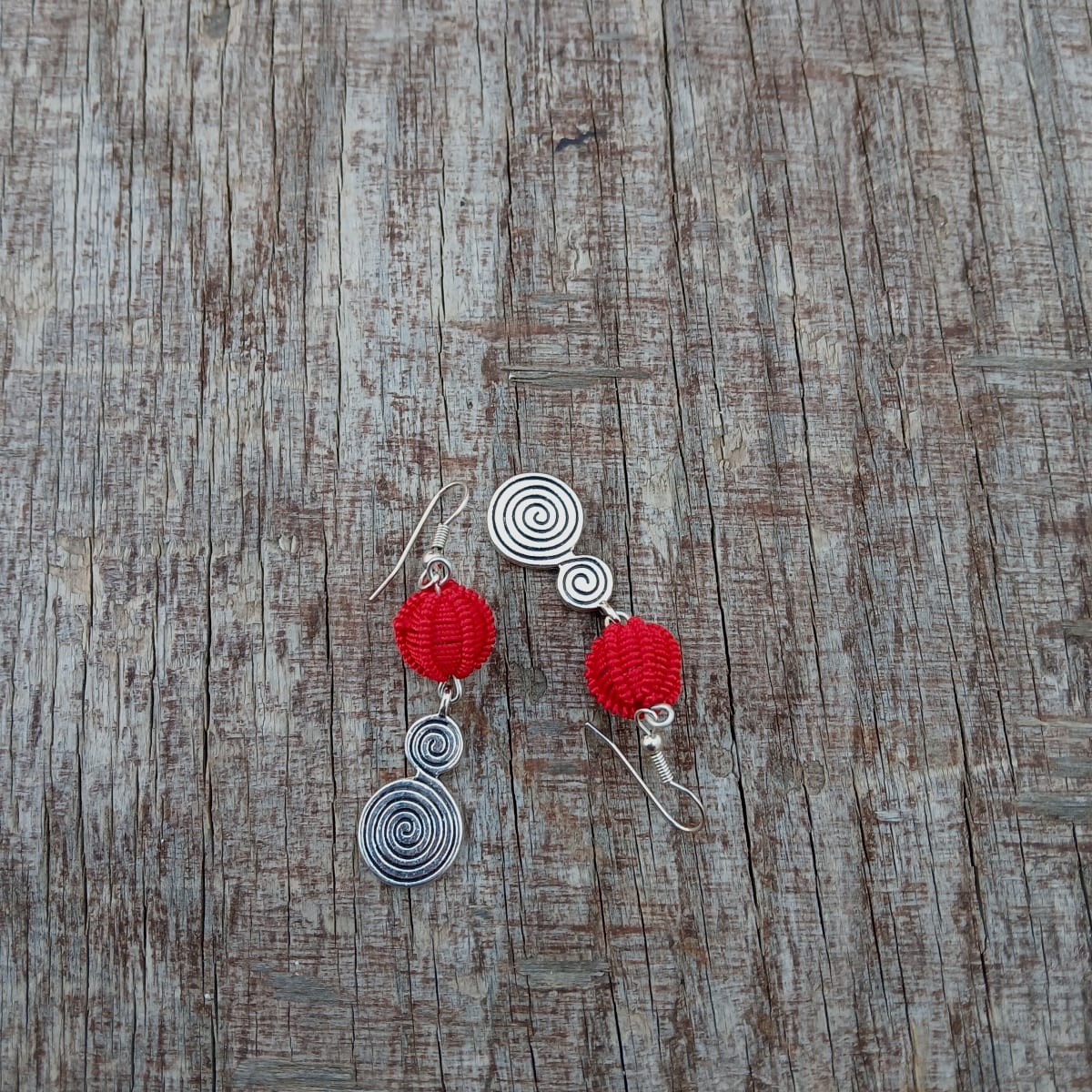 Button Dangle Earrings