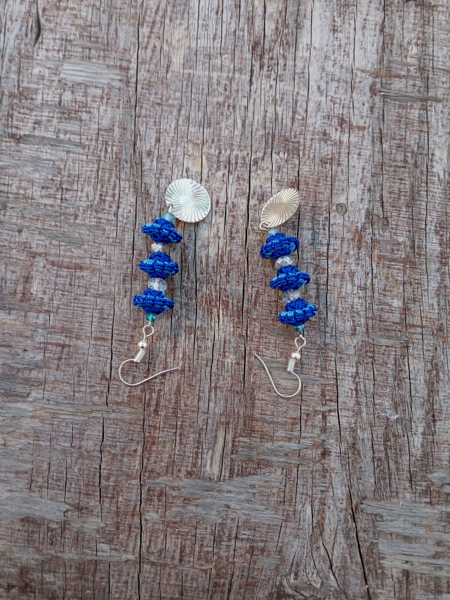 Button Dangle Earrings