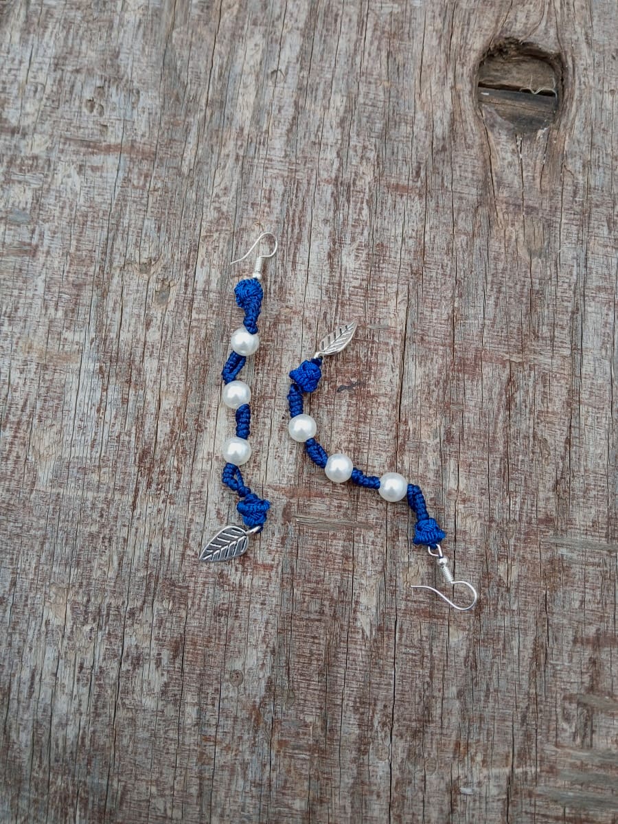 Button Dangle Earrings