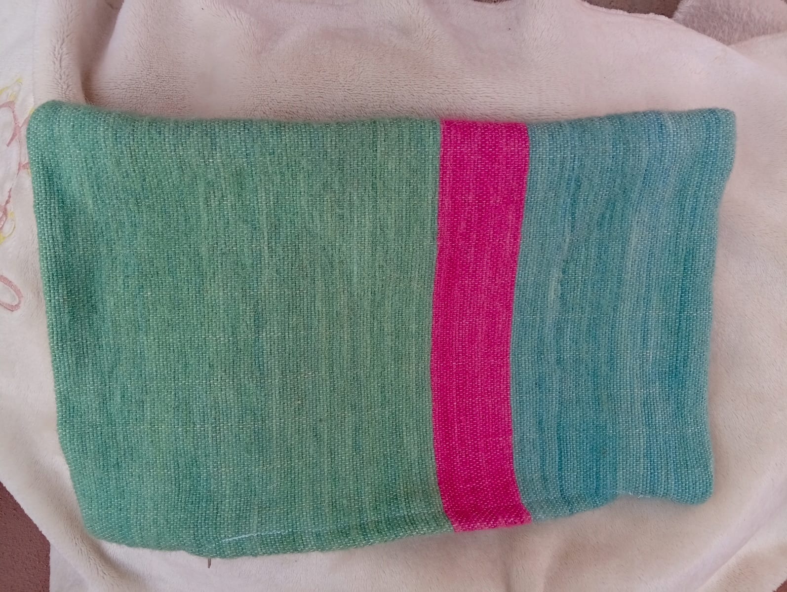  Pillow  Light Blue, Pink Morocco