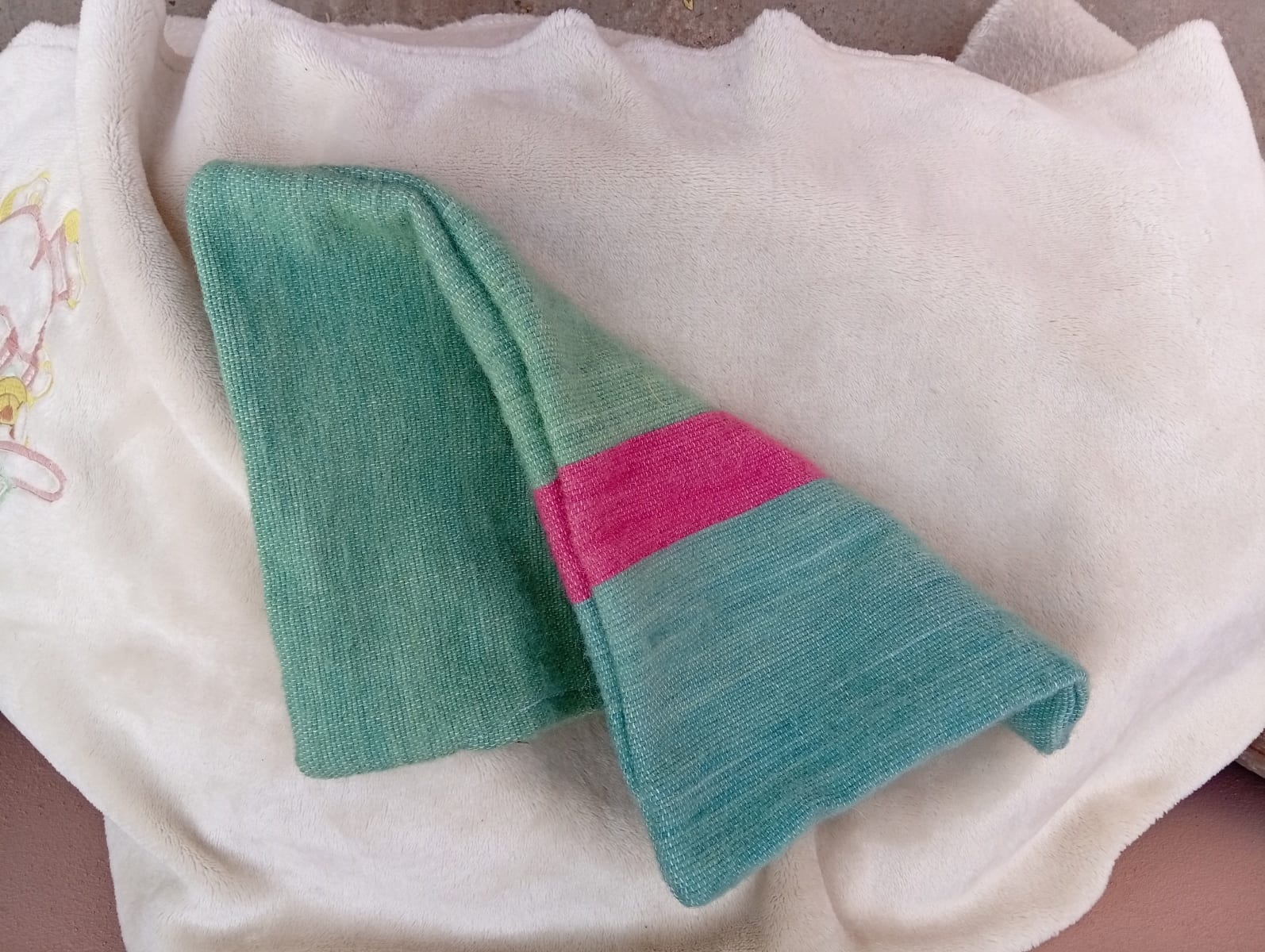 Pillow  Light Blue, Pink Morocco