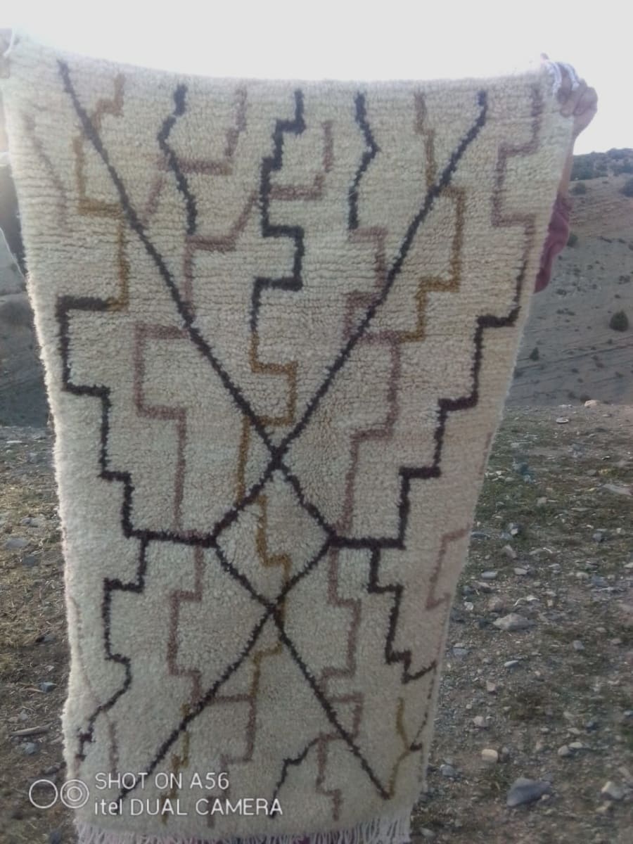 Pileknot rug  Brown, Black Morocco