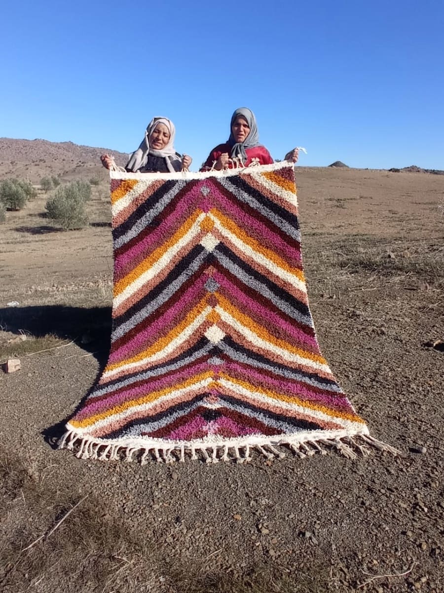  Beni Ourain Rug Stroma Colored Morocco