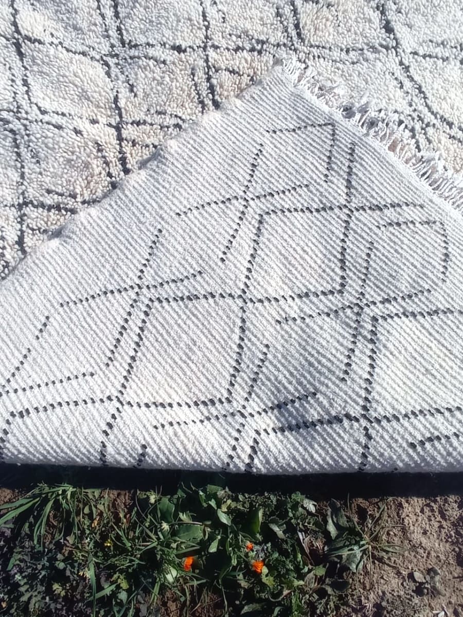  Beni Ourain Rug Stroma Black, White Morocco
