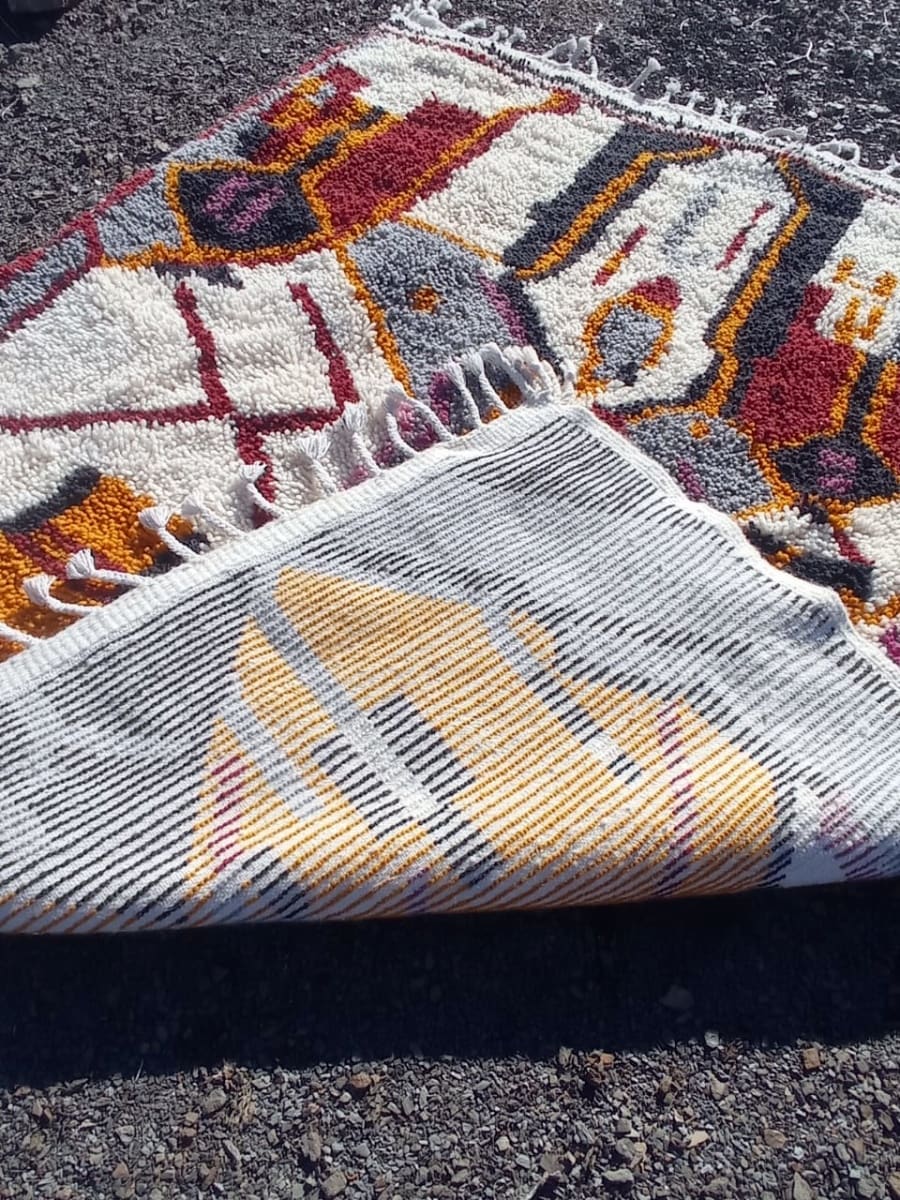  Beni Ourain Rug  Colored Morocco