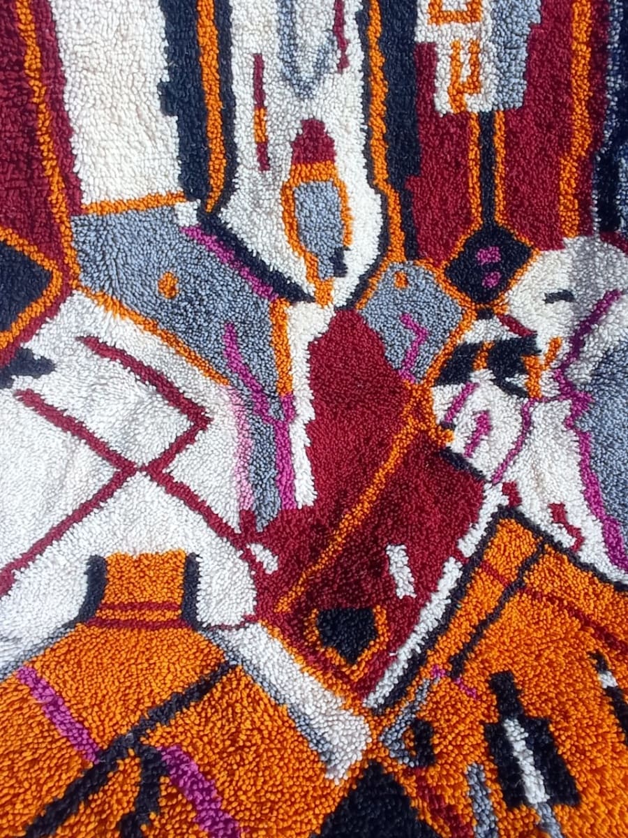  Beni Ourain Rug  Colored Morocco