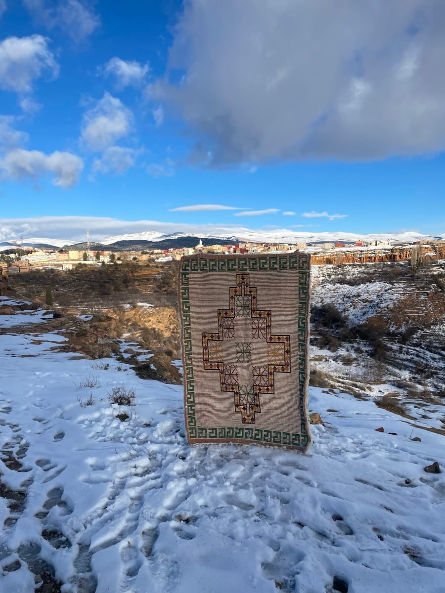  Marmoucha Rug  Yellow, Green Morocco