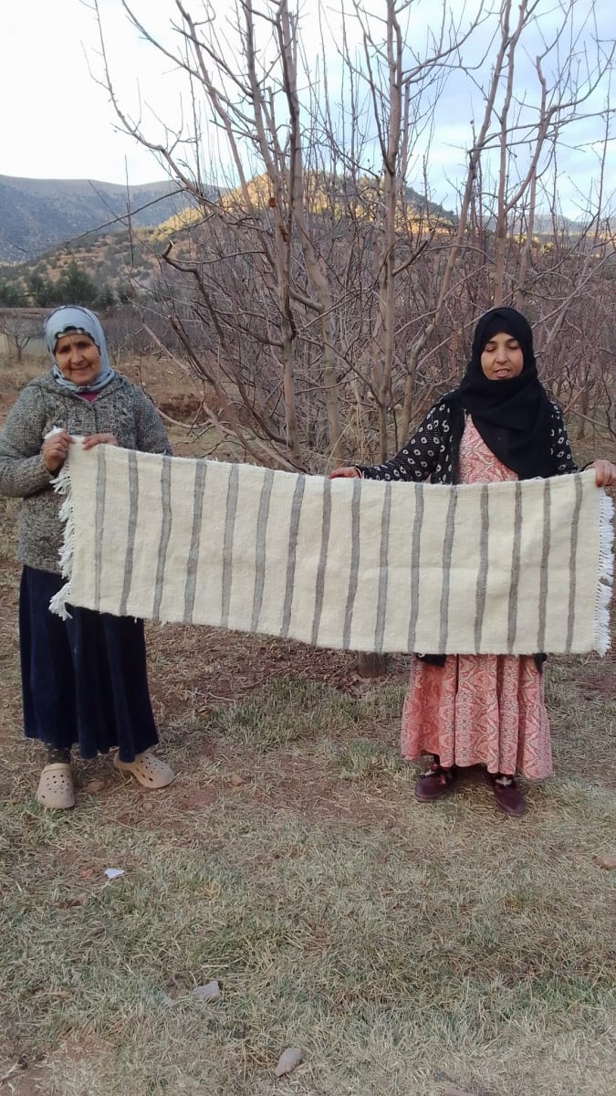  Hanbel blanket   Grey, White Morocco