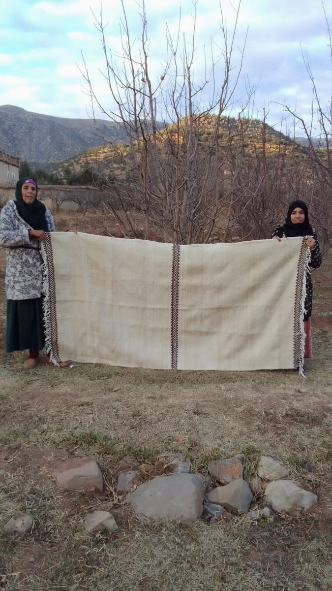  Hanbel blanket   Brown, White Morocco
