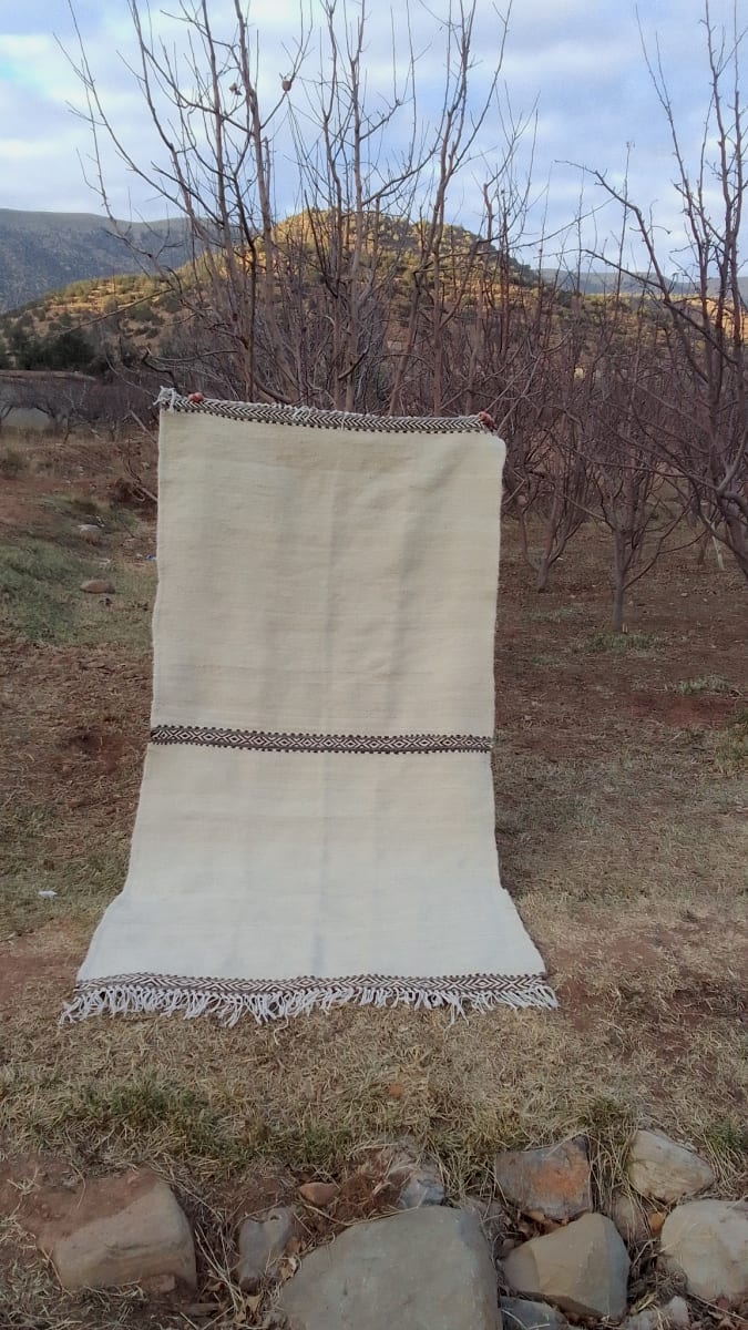  Hanbel blanket   Brown, White Morocco
