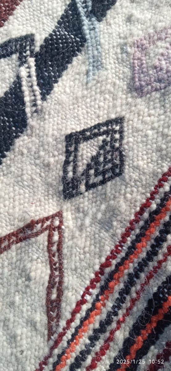  Btaniya Rug Dyed Wool and Cotton Colored Morocco