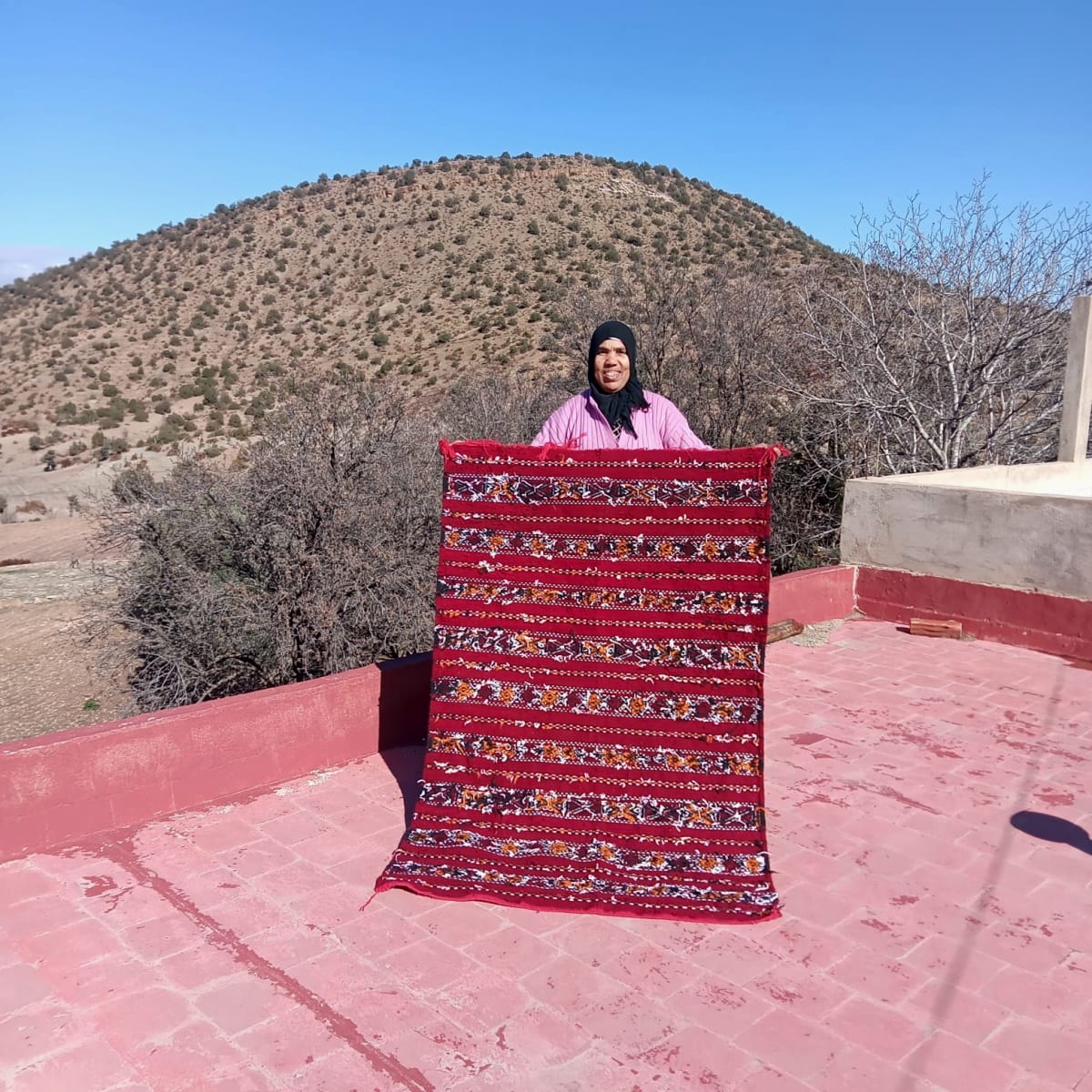  Flatweave  Colored Morocco