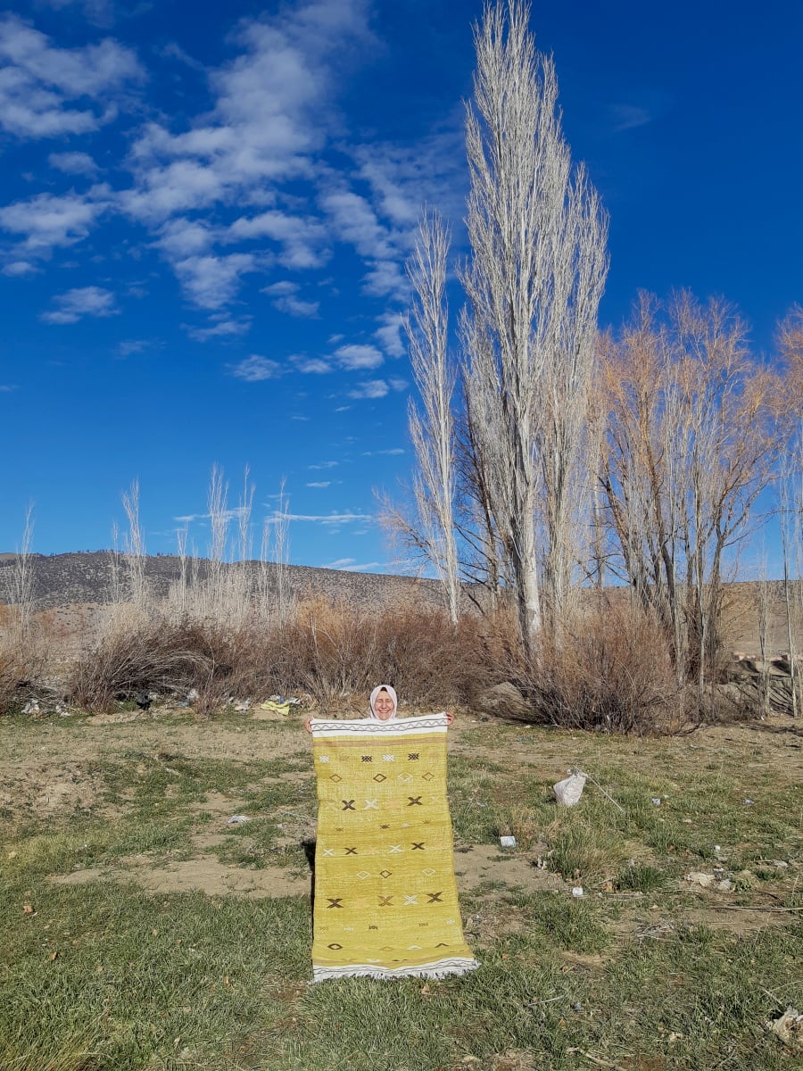  Woven Blanket  Colored Morocco