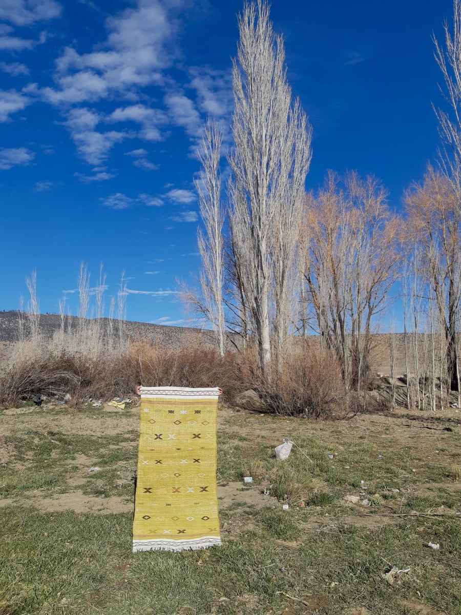  Woven Blanket  Colored Morocco