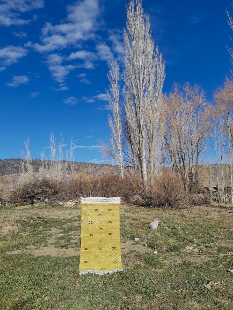  Woven Blanket  Colored Morocco