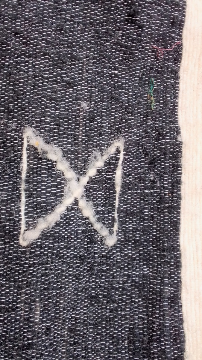  Blanket Wool Threads Black, White Morocco