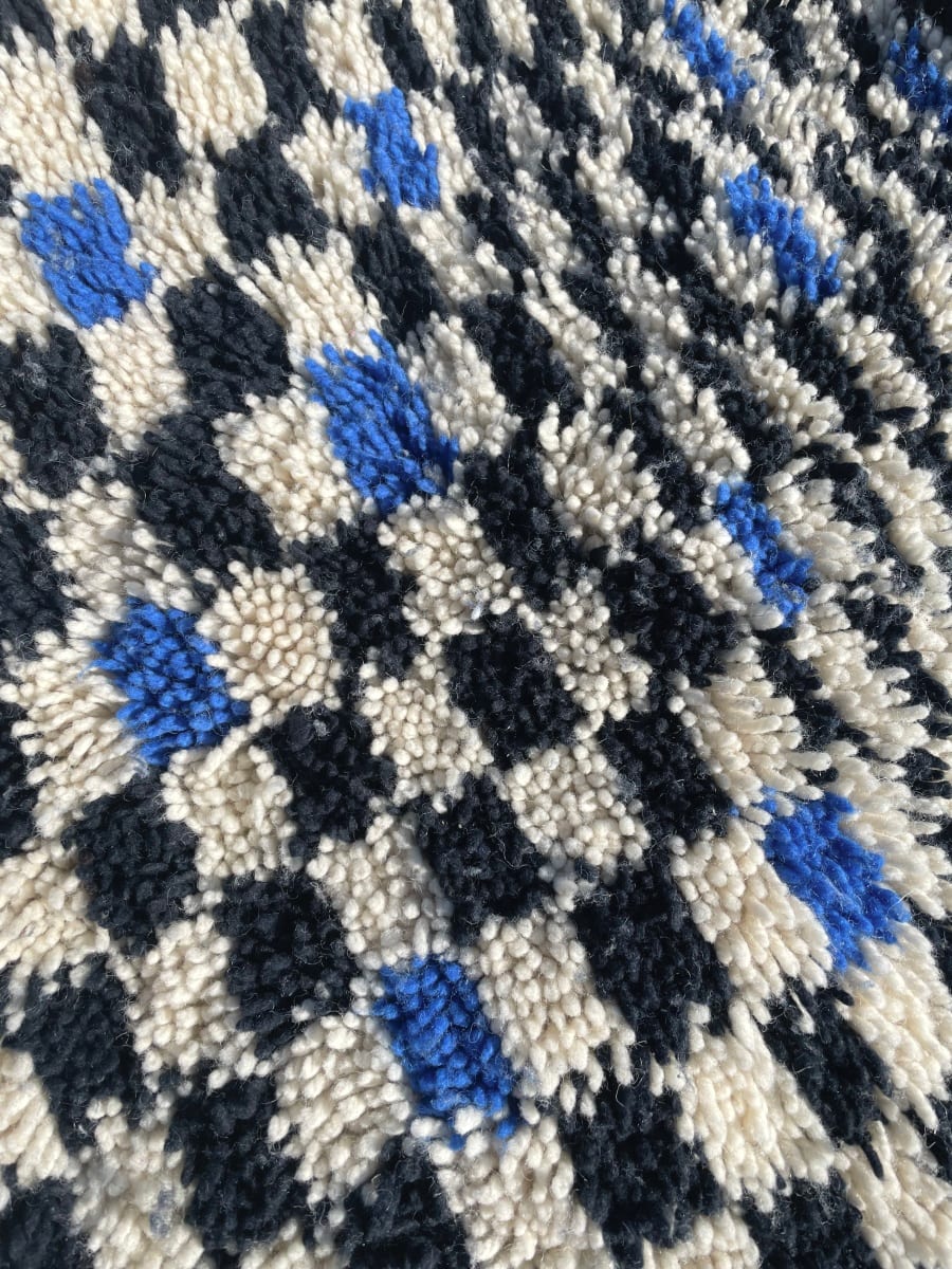  Marmoucha Rug  Blue, White Morocco