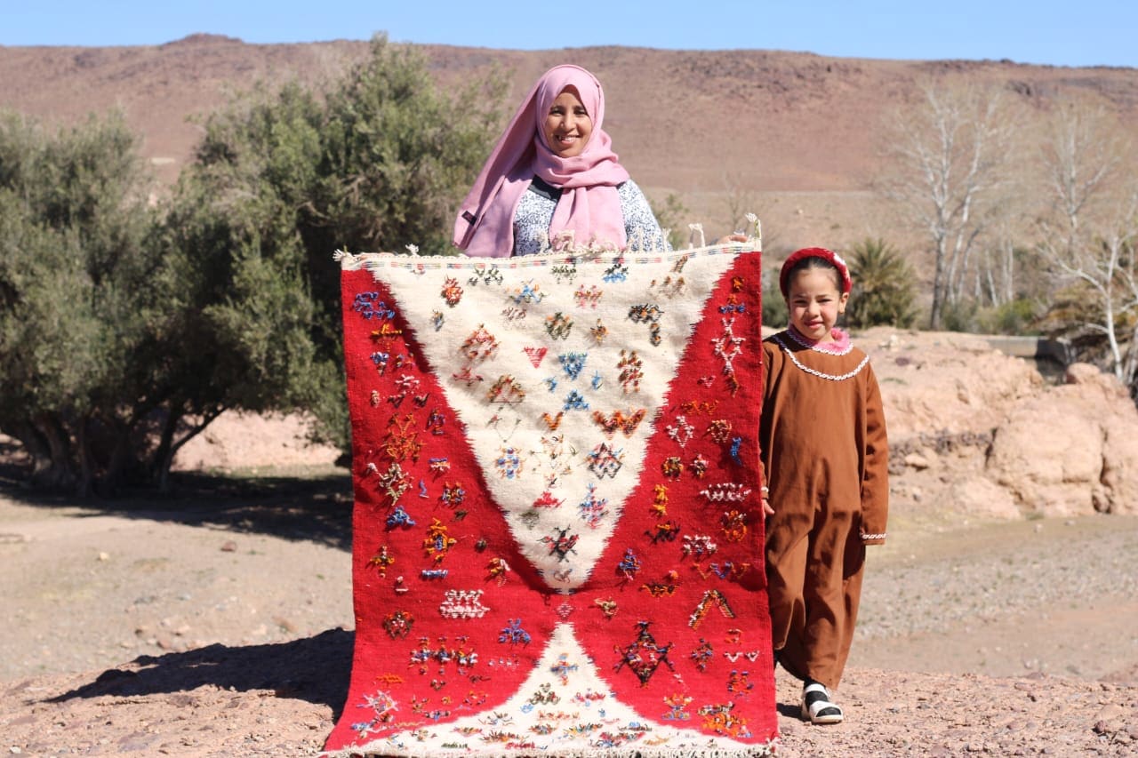  Flatweave Rug  Colored Morocco