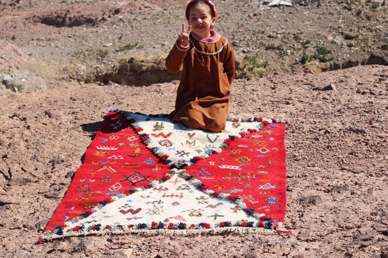  Flatweave Rug  Colored Morocco