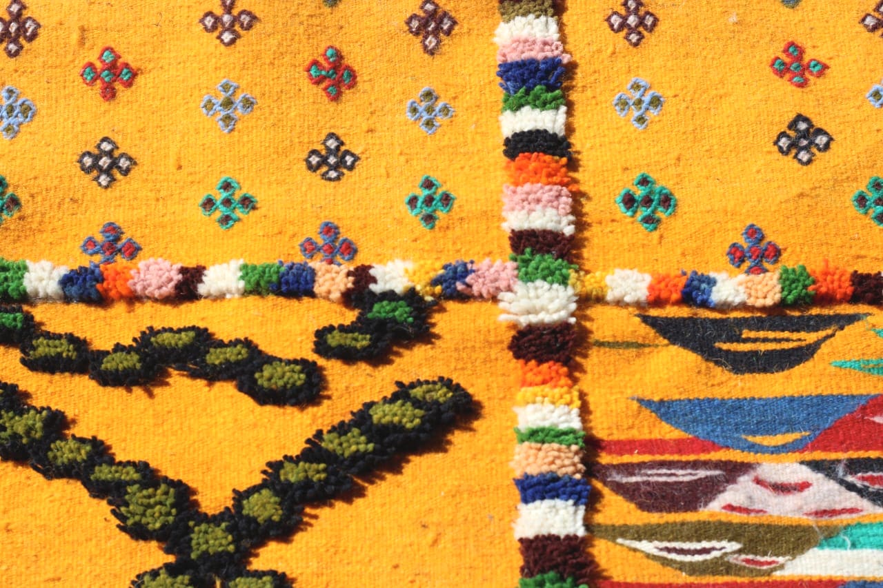  Flatweave Rug  Colored Morocco