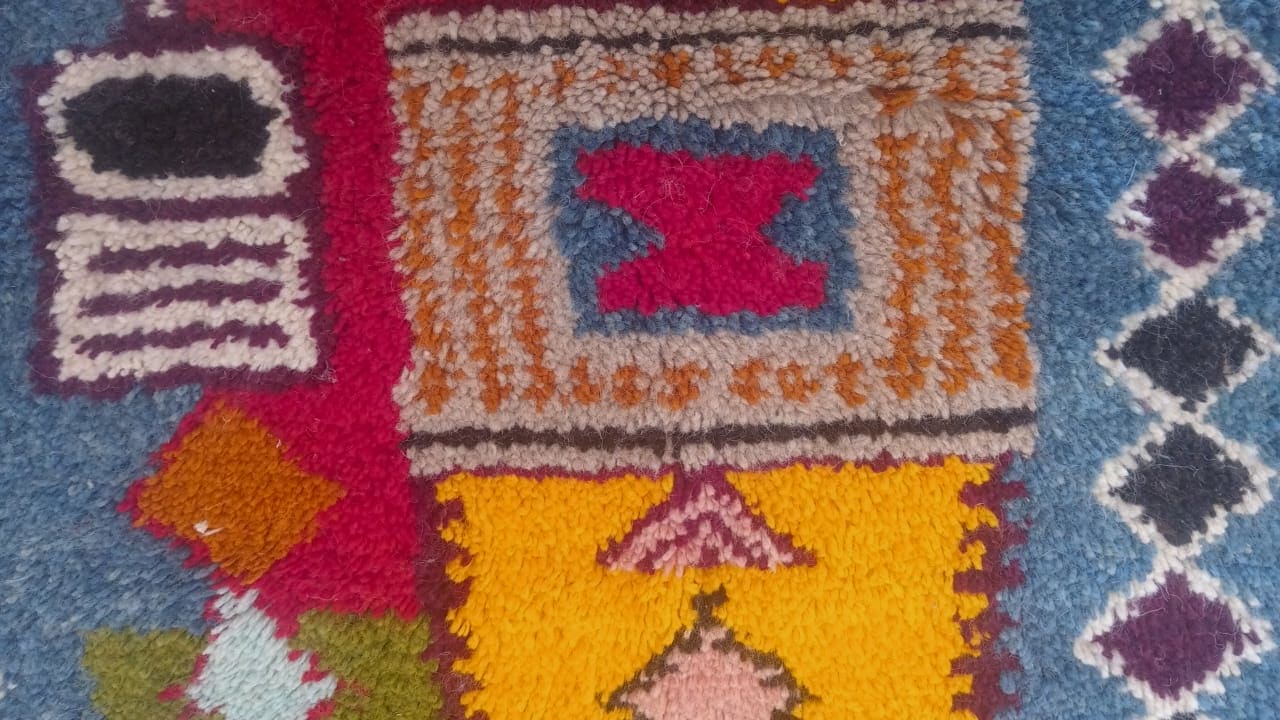  Pileknot Rug  Colored Morocco