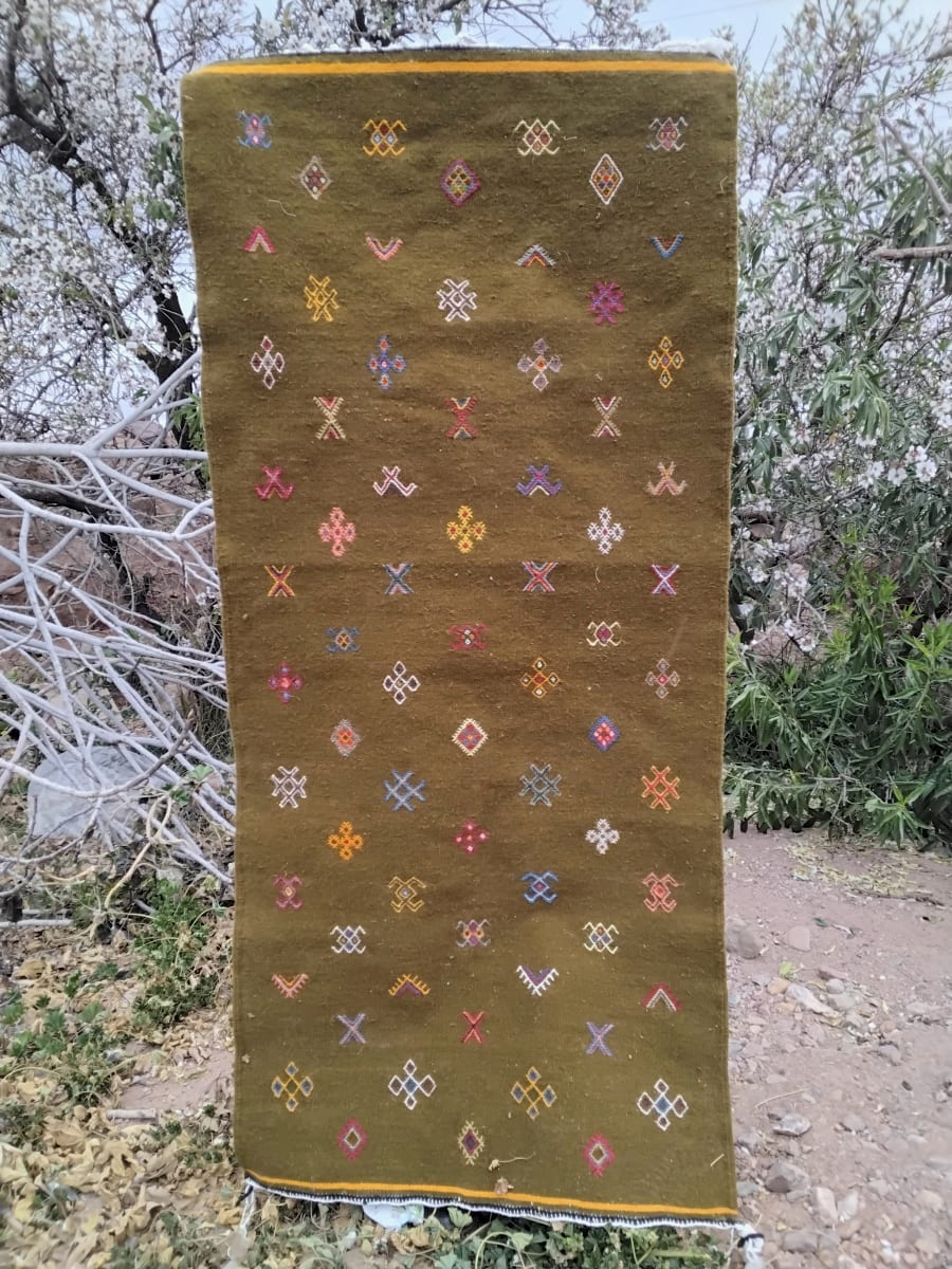  Flatweave Rug  Colored Morocco