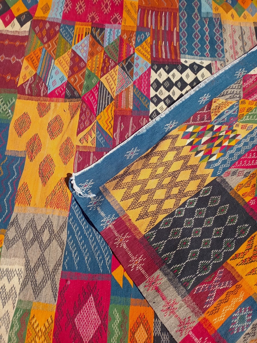 Handmade Moroccan Flatweave Rug