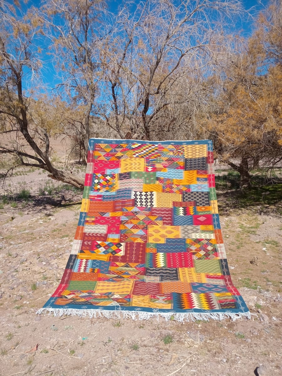 Handmade Moroccan Flatweave Rug