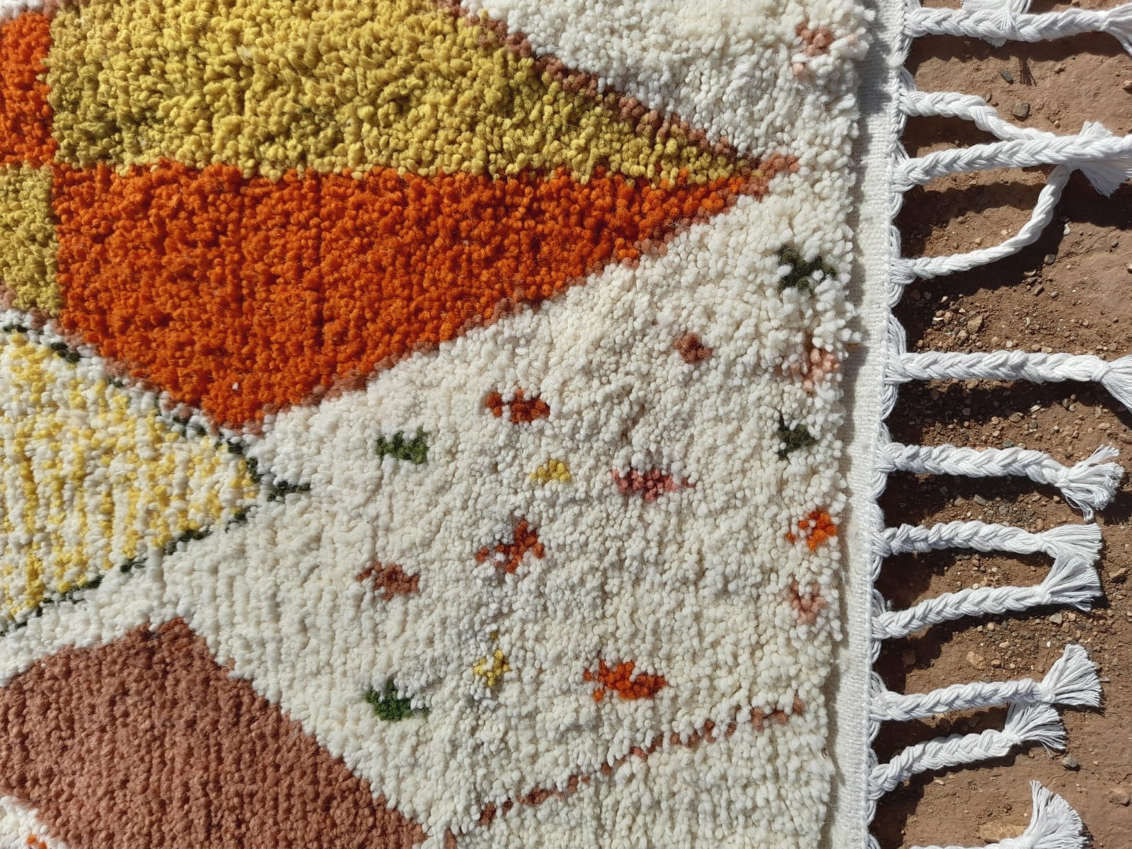  Rug   Yellow, Brown Morocco