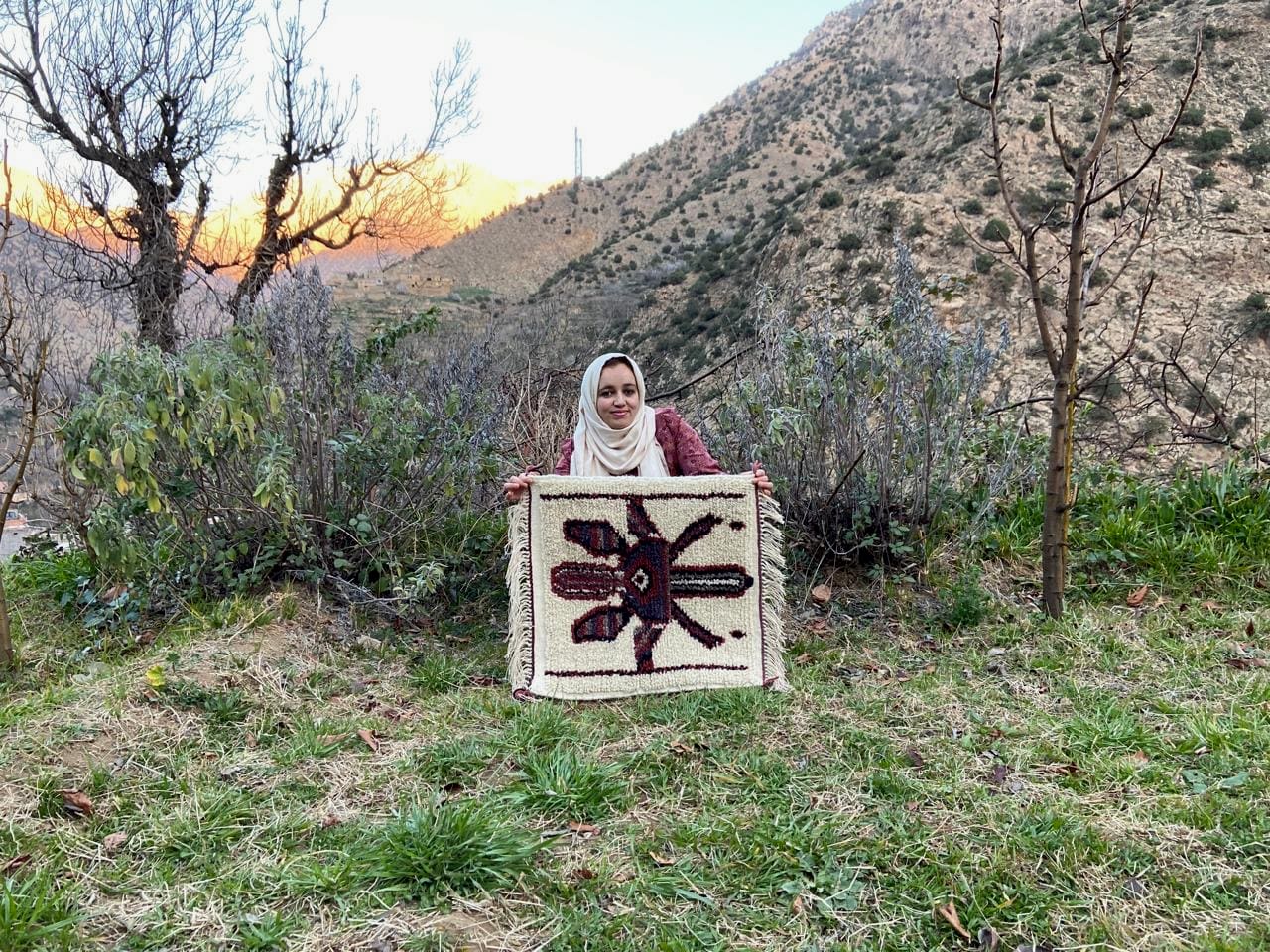  25700 Wool and Wool Warp Colored Morocco