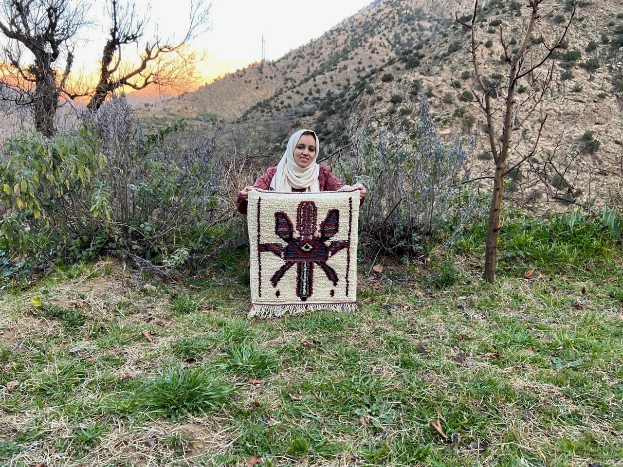  25700 Wool and Wool Warp Colored Morocco