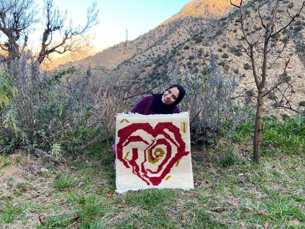 Handmade pileknot rug