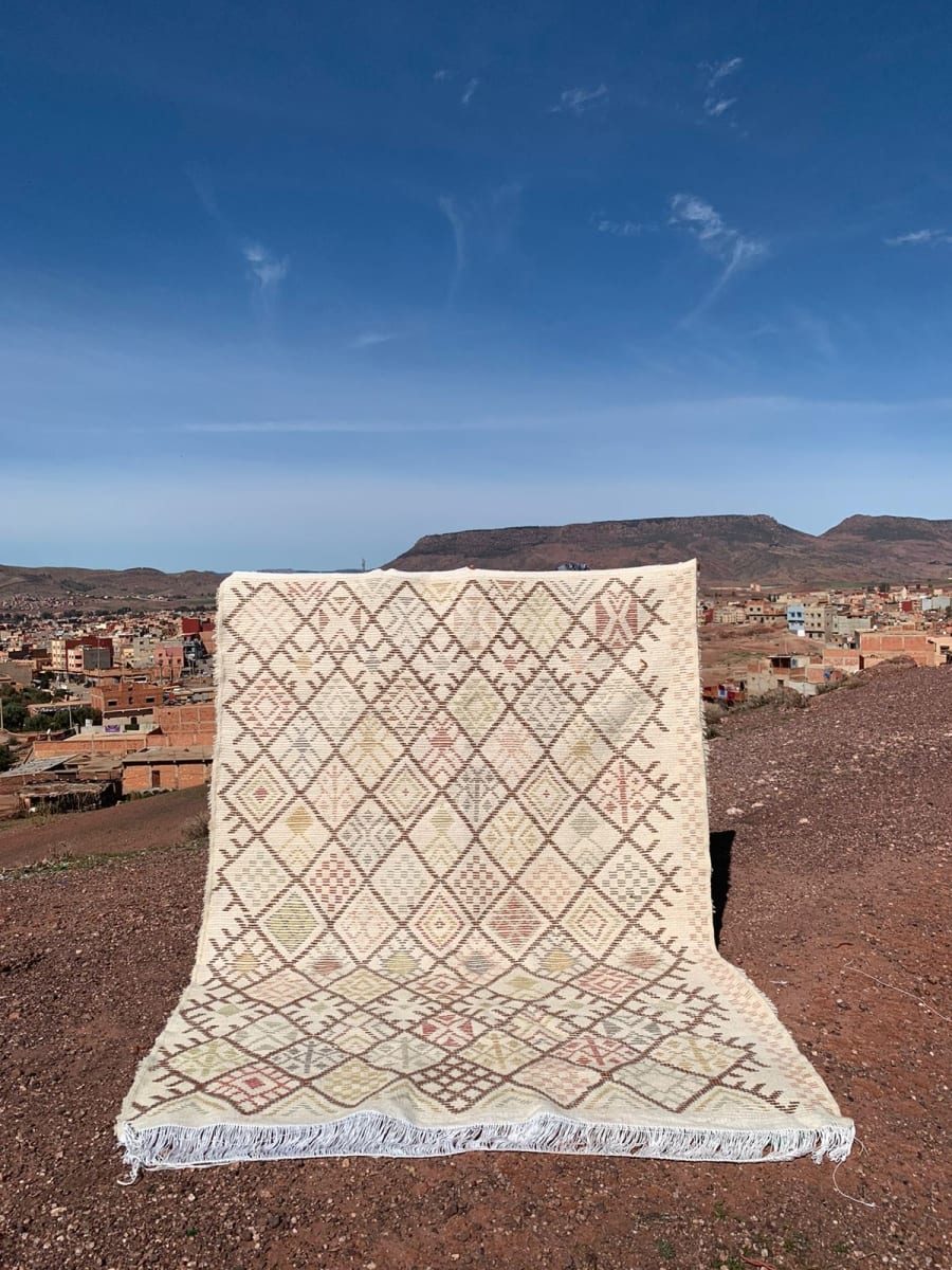 Beni Ourain Rug  Colored Morocco